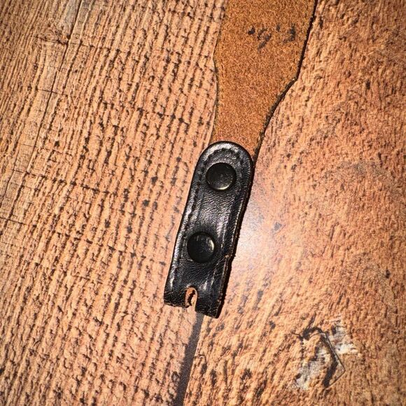 Legends collection 90s Southwestern black leather belt (no buckle) boho main image 5